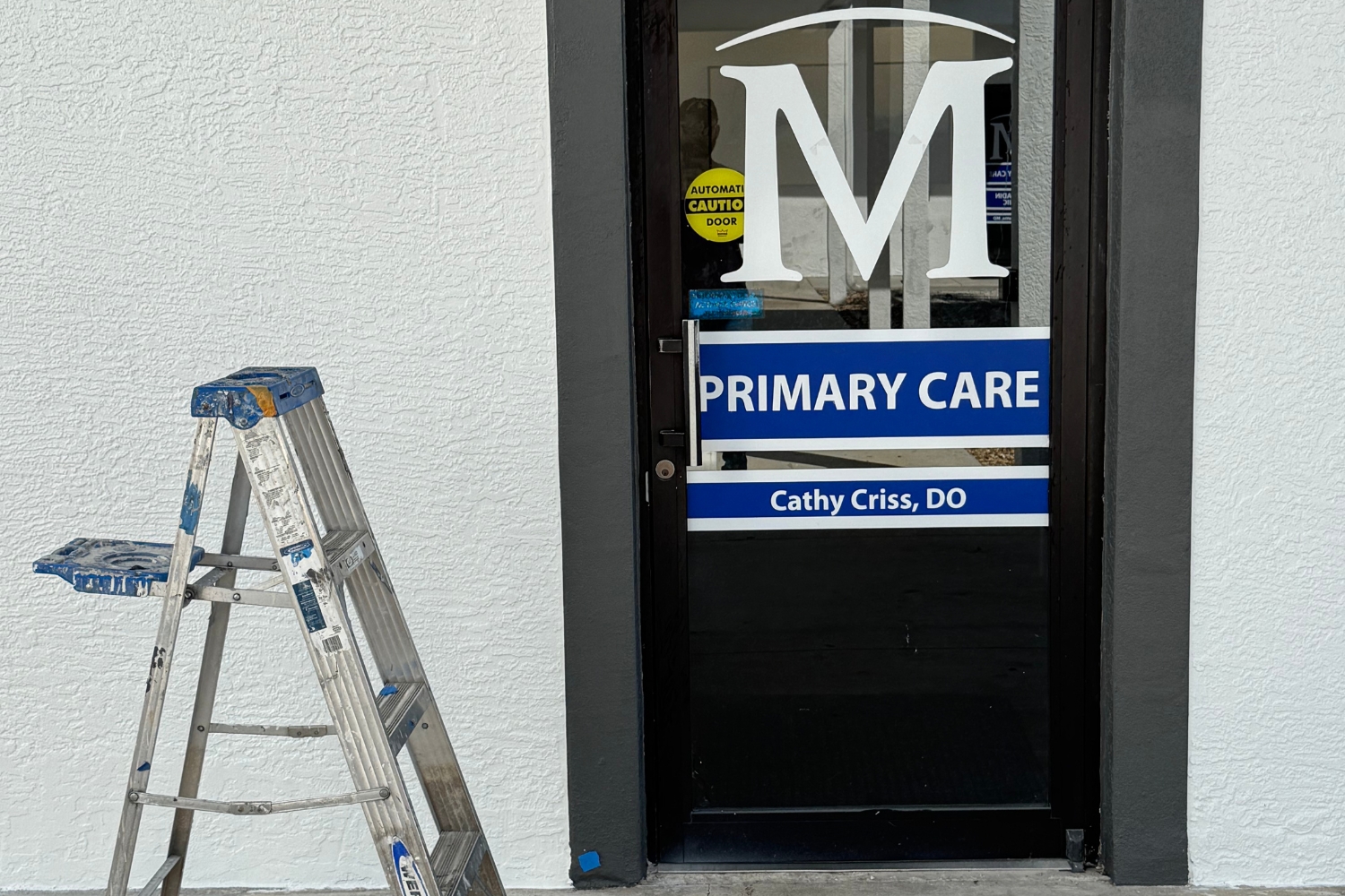 Medical Facility Painting Case Study front door