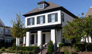 White Painted Brick Exterior