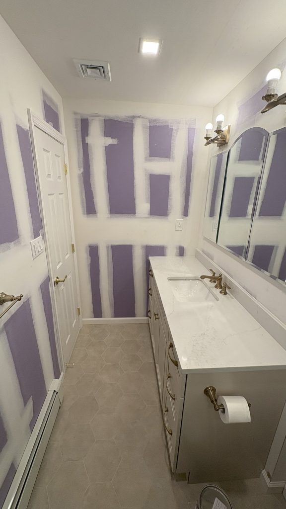 Residential Bathroom Repaint in Smithtown, NY Before