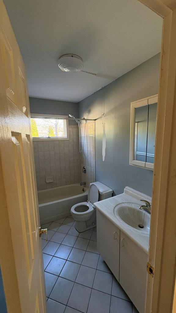 Residential Bathroom Before & After Before