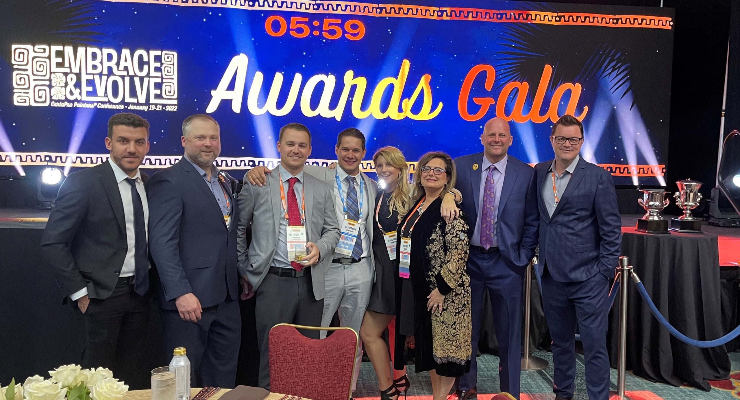 CertaPro Painters Main Line Team at Awards Gala