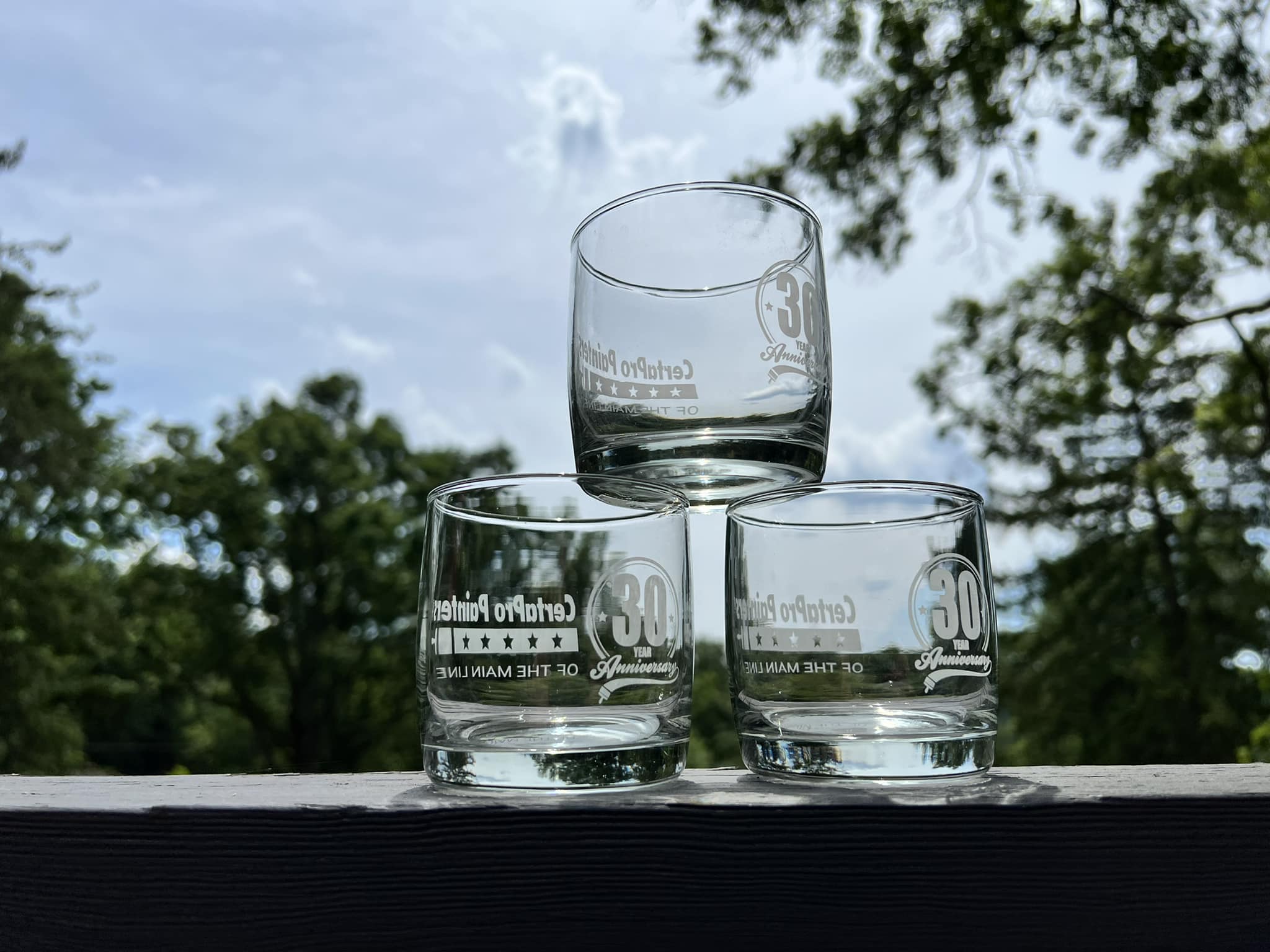 30th Anniversary Rocks Glasses