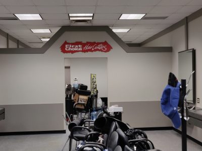 Commercial painting hair salon Saskatoon
