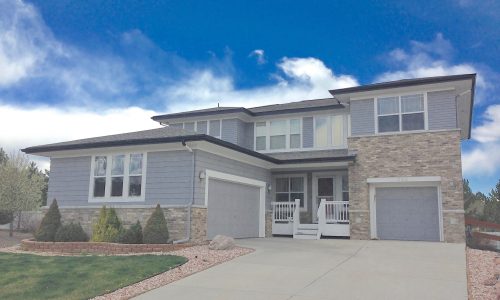 Gray and Brick Exterior