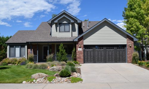 Gray with Blue Trim