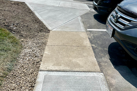 ADA-Compliant Concrete Sidewalk Replacement in Blue Ash, OH (After)