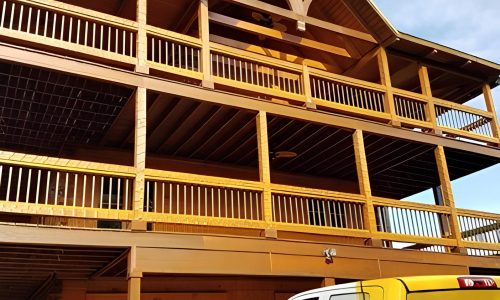 Extensive Exterior Staining