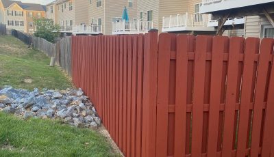 fence staining
