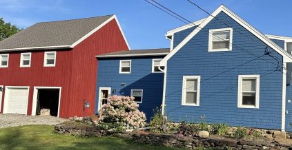 Exterior Farmhouse Painting in Rockland