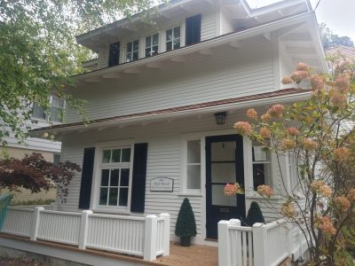front of house after painting