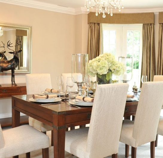 painted dining room