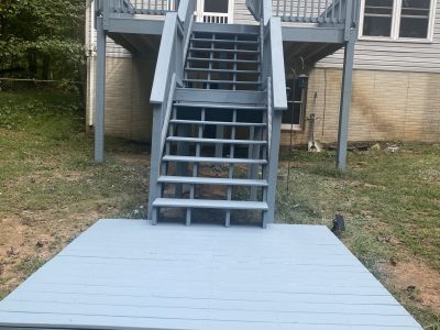 deck painting after