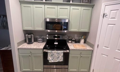 Pale Green Kitchen Cabinets