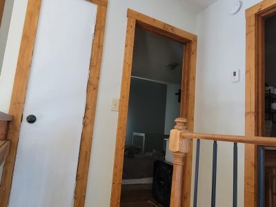 white painted house interior