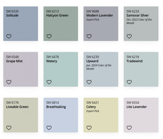 sw colors