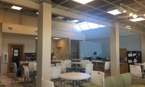 Duxbury Student Union interior painting