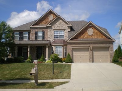 Exterior painting by CertaPro house painters in Carmel, IN.