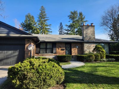 front view of home exterior painting