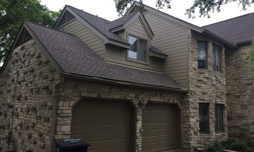 Garage Doors & Siding Painted