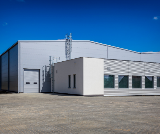 Warehouse exterior stock