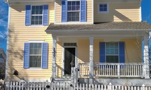 Yellow and Blue Exterior