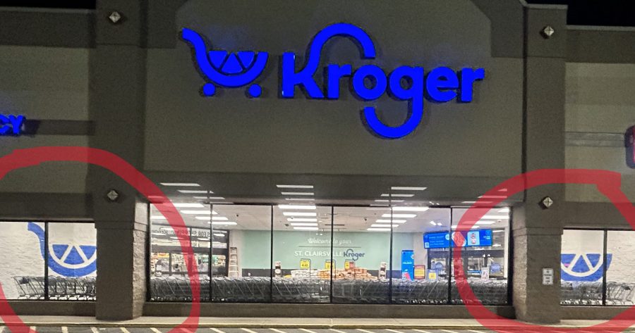 kroger with logo stencil painting Preview Image 2