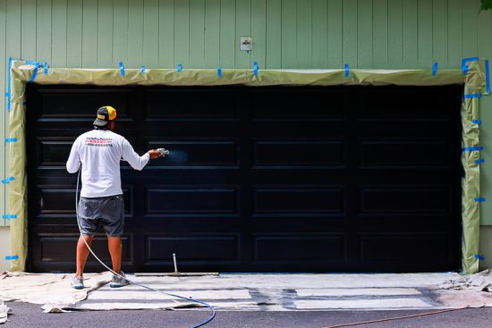 exterior garage door painting