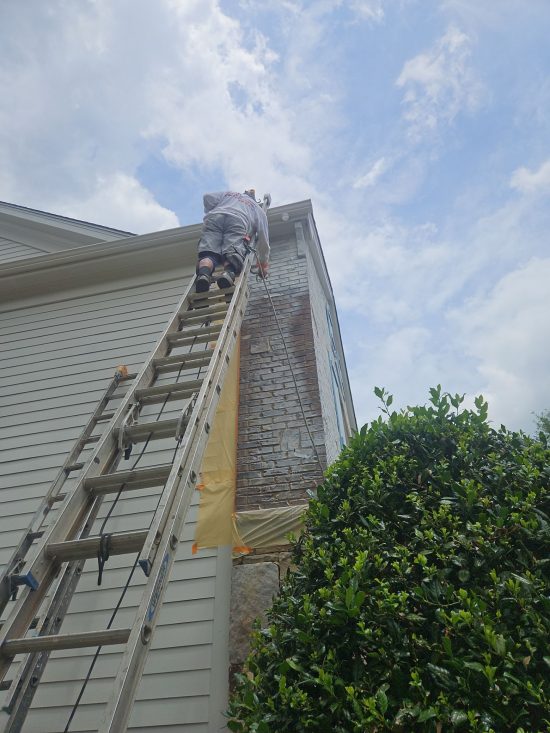 certapro painters of northeast georgia limewashing home exterior