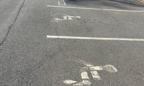Accessable Parking Spaces - Before