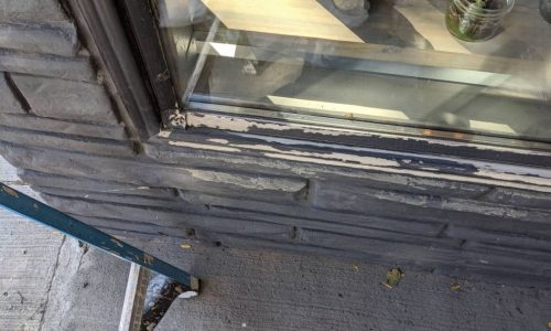 Window Trim During Work