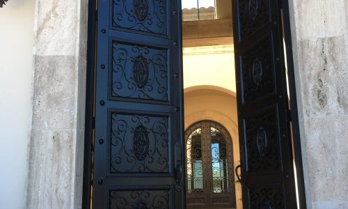 Metal Door Painting