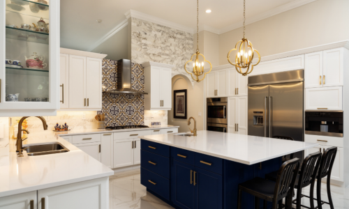 Interior Painting Kitchen Cabinets and Island