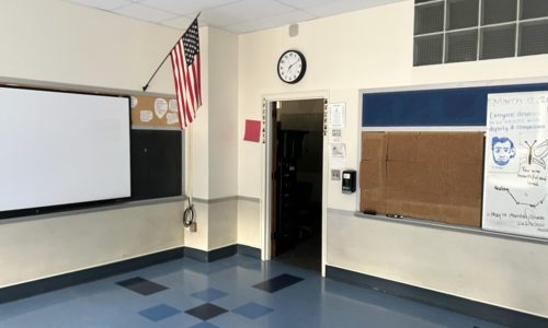 Classroom painting - Milton MA private school