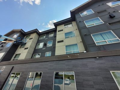 sandman hotel exterior painting