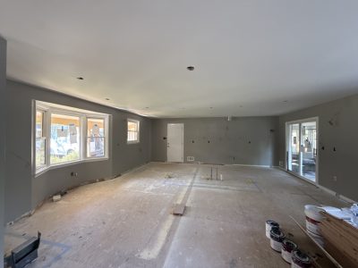 grey painted house interior walls