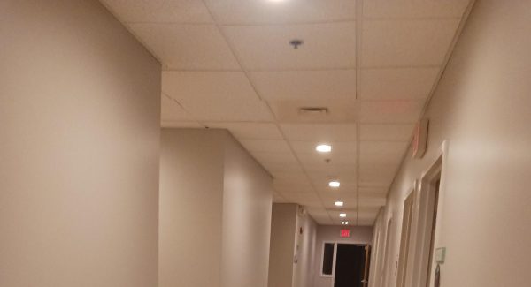 charles river center hallway painted a new color