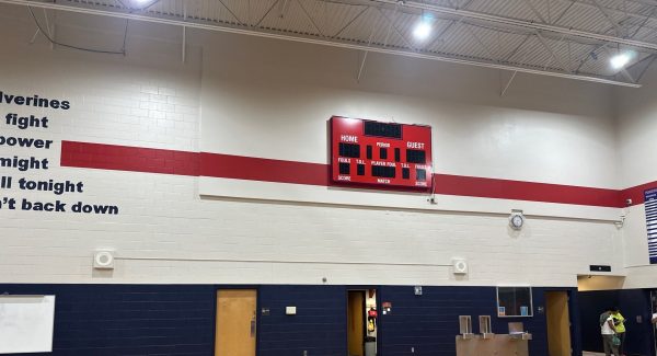 repainted school gymnasium