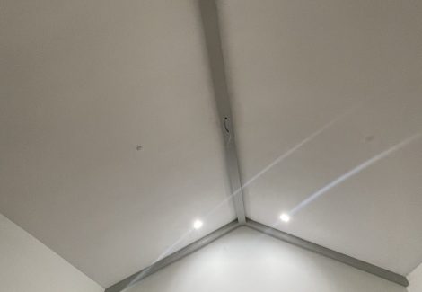 Interior Ceiling Beam Painting in Castle Pines Village