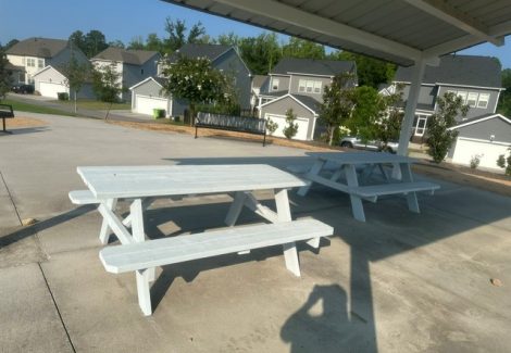 Public Park Wood Staining