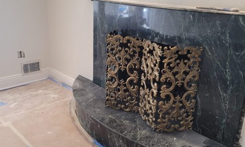 Fireplace Area Repainted