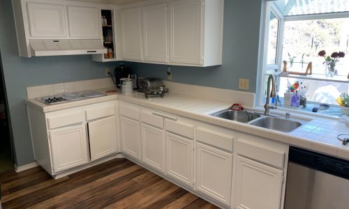 The Kitchen Cabinets are Bright
