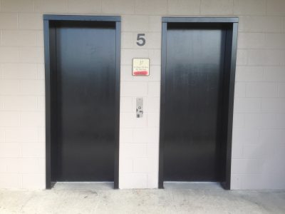 elevator door painting