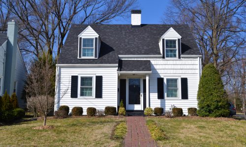 White Cottage House Painting