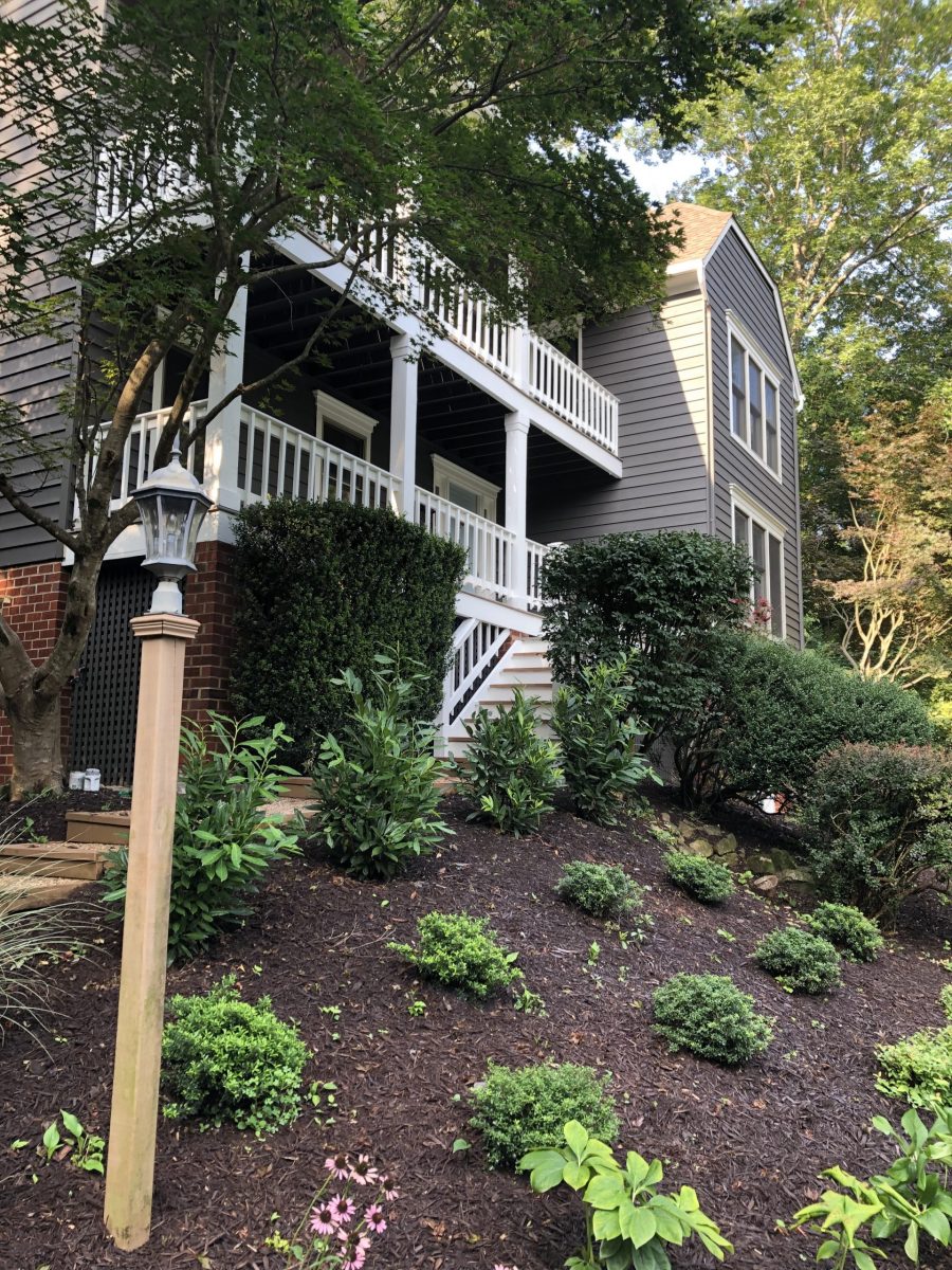 grey siding on home