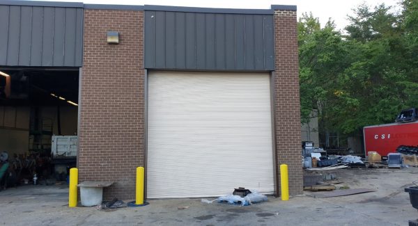 After painting of bay door