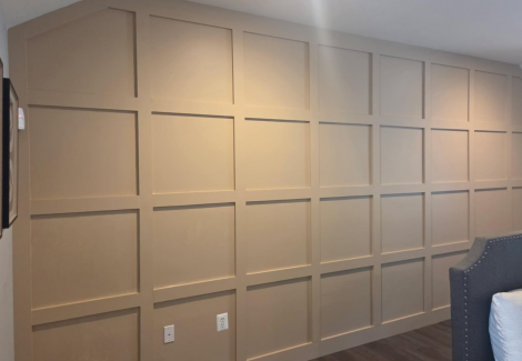 Accent Wall Installation and Painting