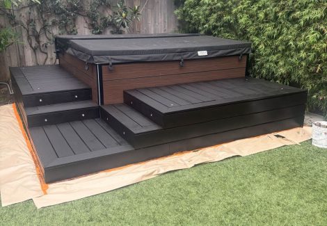 Jacuzzi Deck Makeover