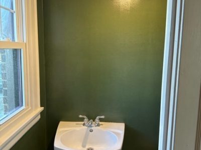 green bathroom residential painting