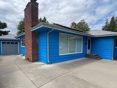 Blue Exterior Painting in Olympia, WA