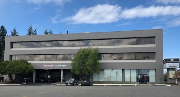 office building after painting